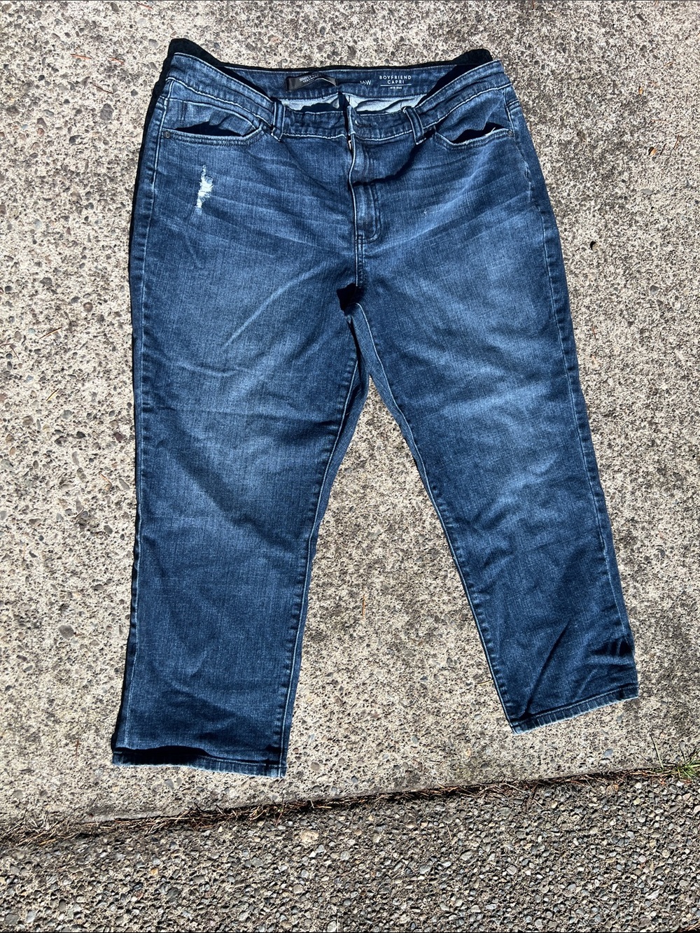 Simply Vera Vera Wang Dark Wash Cropped Stretch Jeans